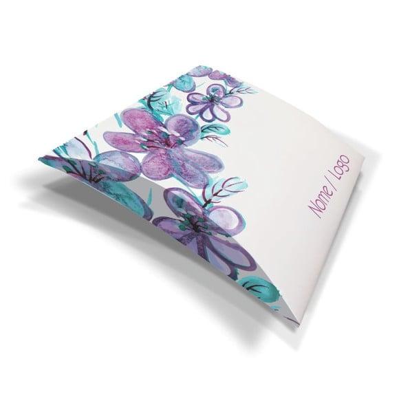 Caixa Travesseiro / Almofada Personalizada. Floral. Mod49