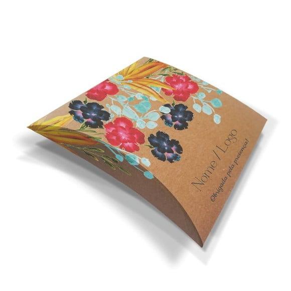Caixa Travesseiro / Almofada Personalizada. Floral. Mod52