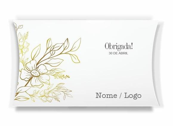 Caixa Travesseiro / Almofada Personalizada. Floral. Mod79