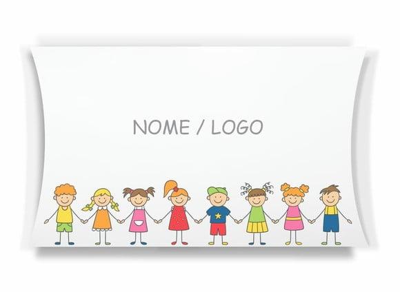 Caixa Travesseiro / Almofada Personalizada. Kids. Mod43