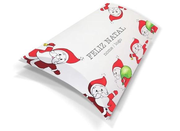 Caixa Travesseiro / Almofada Personalizada. Natal. Mod115