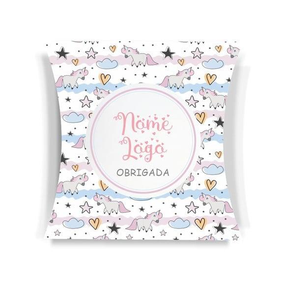 Caixa Travesseiro / Almofada Personalizada. Unicórnio. Mod26