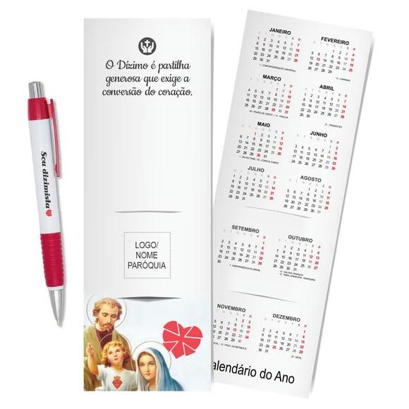 Card com Lápis e Borracha ou Caneta, Personalizado. M014.
