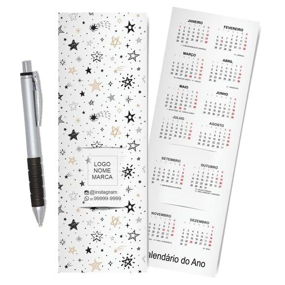 Card com Lápis e Borracha ou Caneta, Personalizado. M031.
