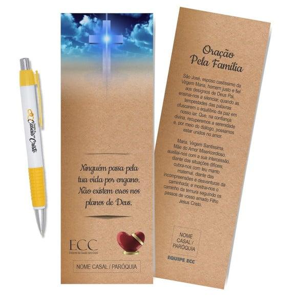 Card com Lápis e Borracha ou Caneta, Personalizado. M036.