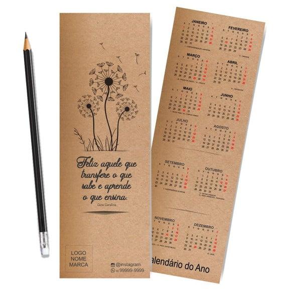 Card com Lápis e Borracha ou Caneta, Personalizado. M044.