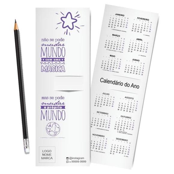 Card com Lápis e Borracha ou Caneta, Personalizado. M053