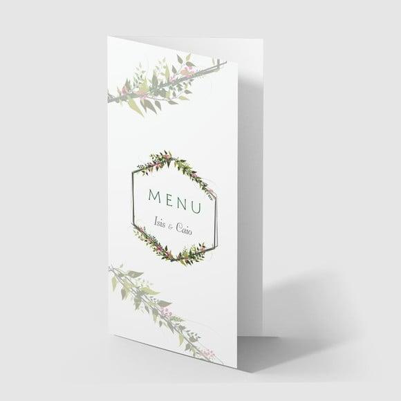 Cardápio / Menu Personalizado Casamento e Festas