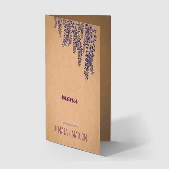Cardápio / Menu Personalizado Casamento e Festas