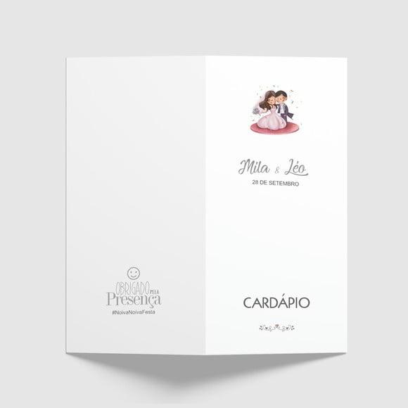Cardápio / Menu Personalizado Casamento e Festas