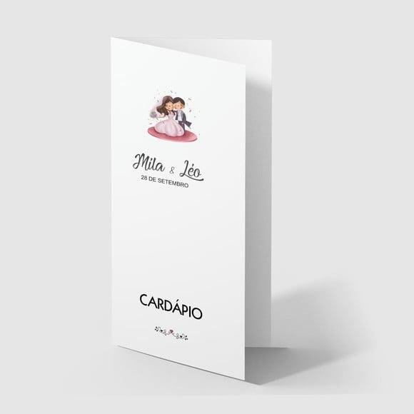 Cardápio / Menu Personalizado Casamento e Festas