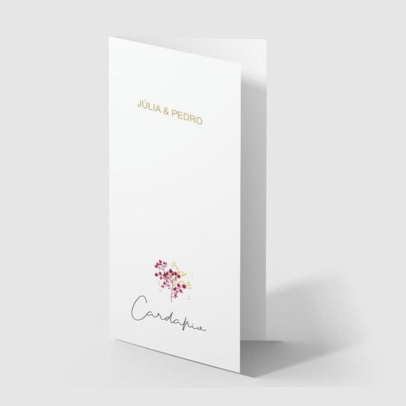 Cardápio / Menu Personalizado Casamento e Festas