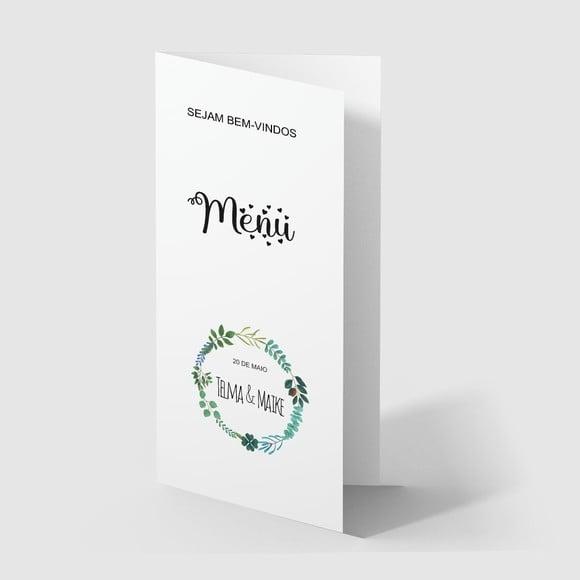 Cardápio / Menu Personalizado Casamento e Festas