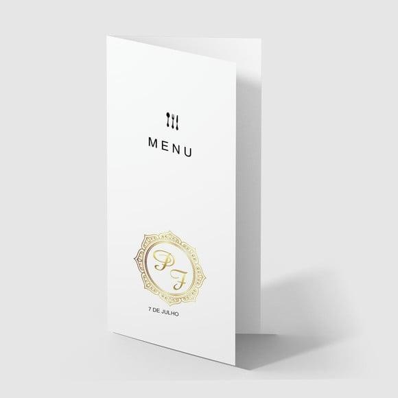 Cardápio / Menu Personalizado Casamento e Festas