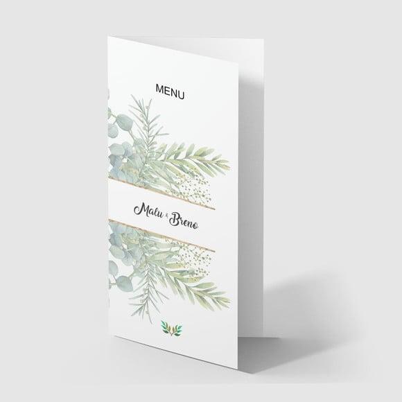 Cardápio / Menu Personalizado Casamento e Festas