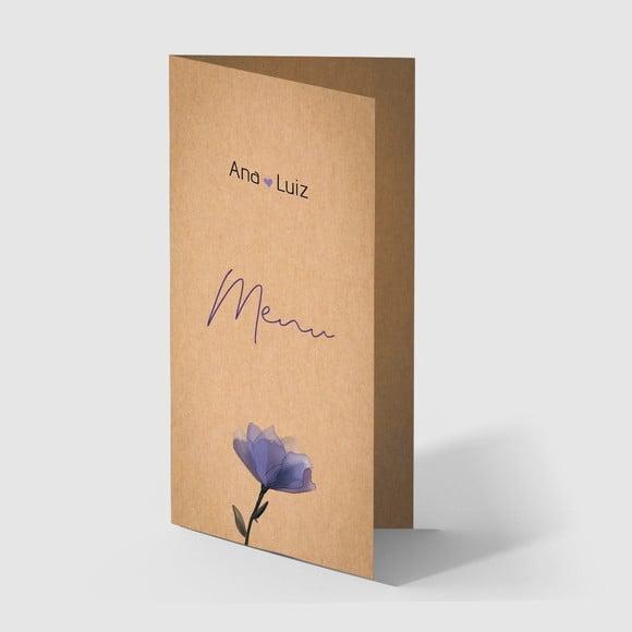 Cardápio / Menu Personalizado Casamento e Festas