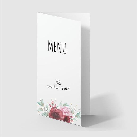 Cardápio / Menu Personalizado Casamento e Festas