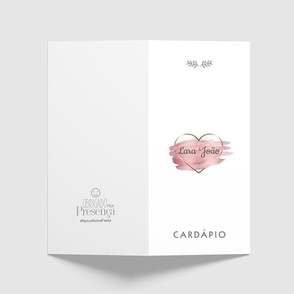 Cardápio / Menu Personalizado Casamento e Festas