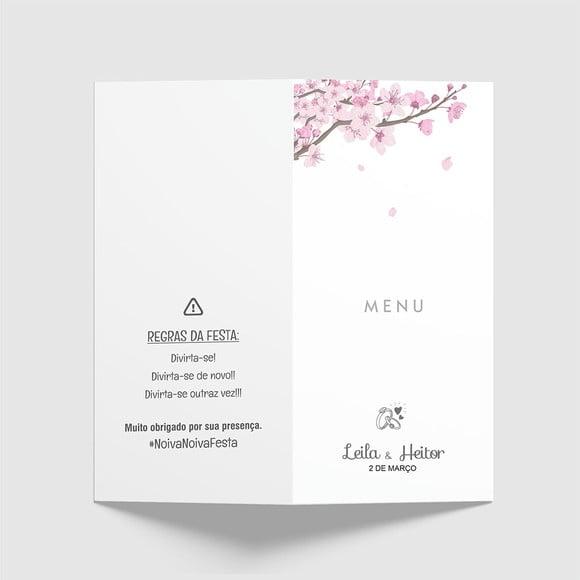 Cardápio / Menu Personalizado Casamento e Festas