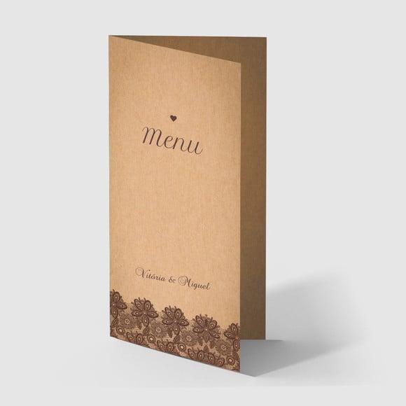 Cardápio / Menu Personalizado Casamento e Festas