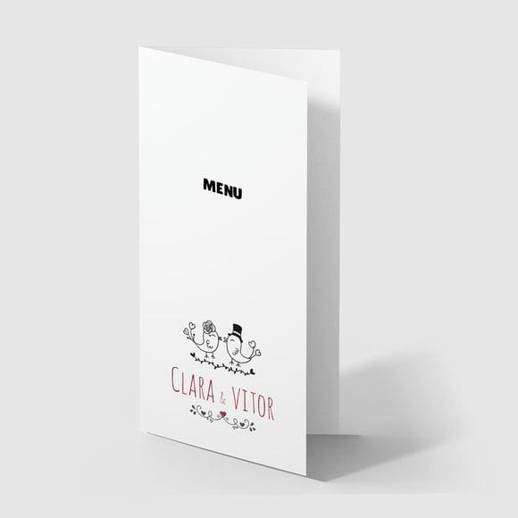 Cardápio / Menu Personalizado Casamento e Festas