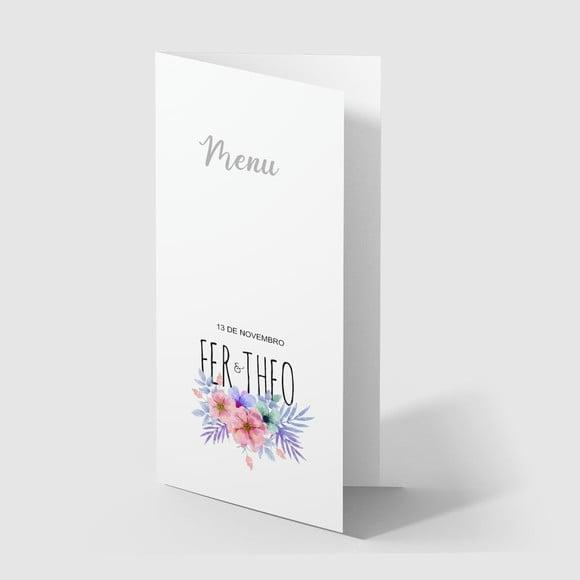 Cardápio / Menu Personalizado Casamento e Festas