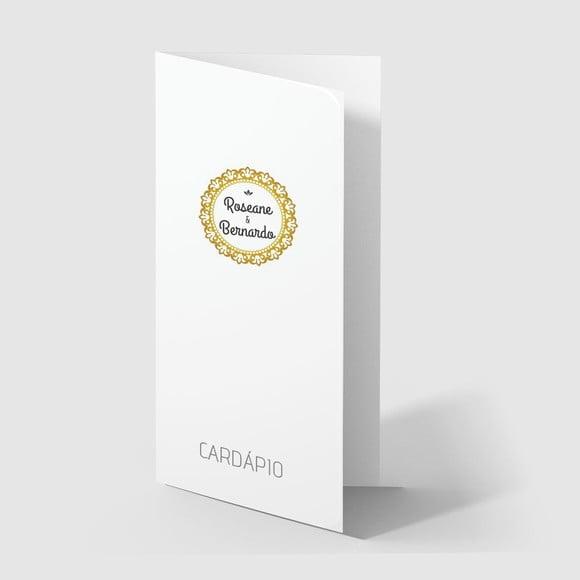 Cardápio / Menu Personalizado Casamento e Festas
