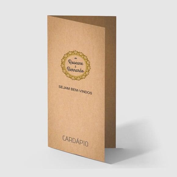 Cardápio / Menu Personalizado Casamento e Festas