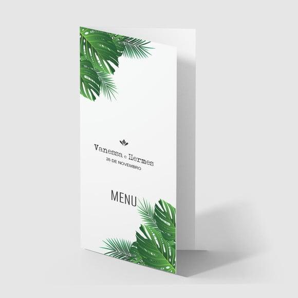 Cardápio / Menu Personalizado Casamento e Festas