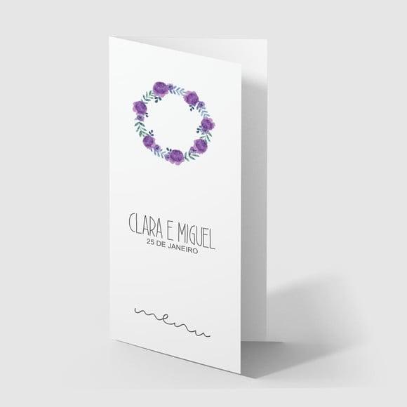 Cardápio / Menu Personalizado Casamento e Festas