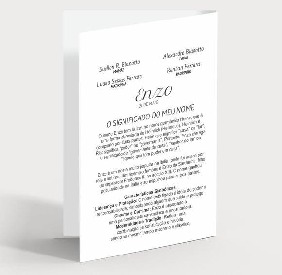 Cartão Batizado Personalizado c/ Aplique Sabonete Coração