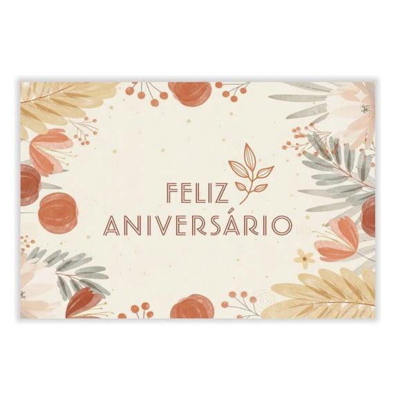 Cartão de Aniversário Personalizado. 10x15cm. Pct. c/ 12un