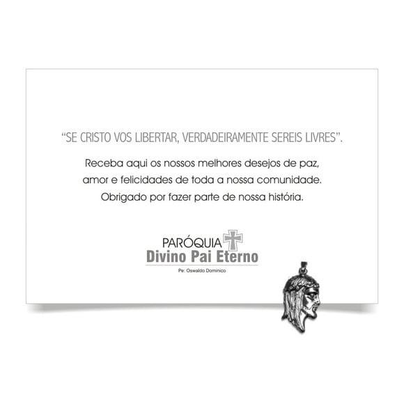 CARTÃO DE FELICITAÇÕES PERSONALIZADO + PINGENTE + ENVELOPE.