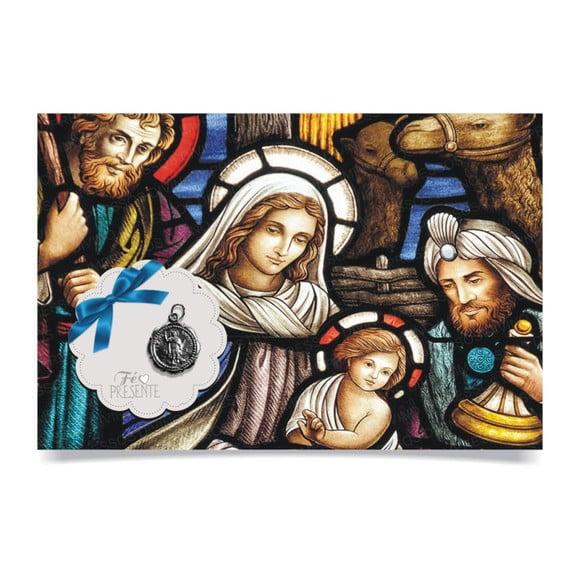 CARTÃO DE FELICITAÇÕES PERSONALIZADO + PINGENTE + ENVELOPE.