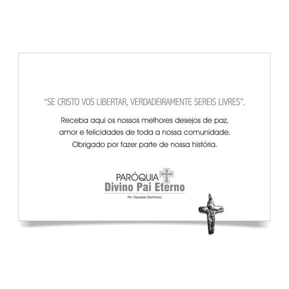 CARTÃO DE FELICITAÇÕES PERSONALIZADO + PINGENTE + ENVELOPE.