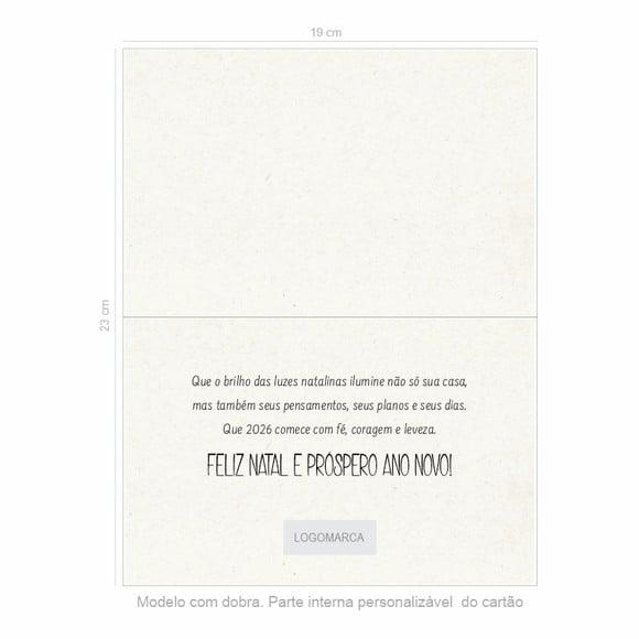 Cartão de Natal Person, com Dobra, Reciclado + Cor 40-002