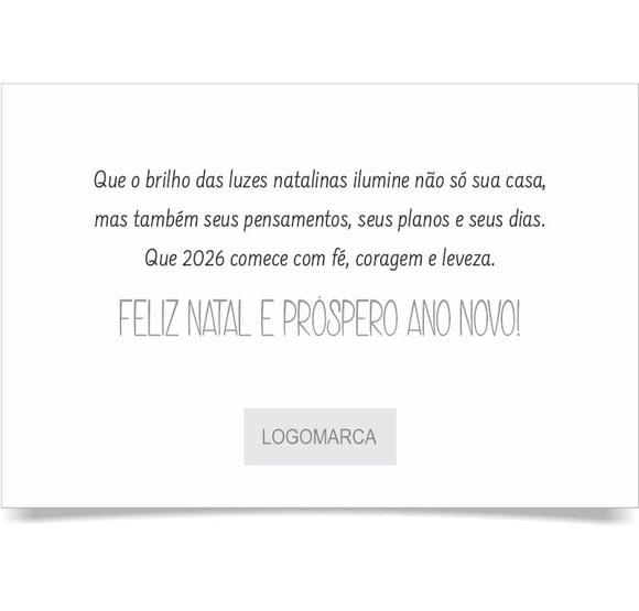 Cartão de Natal Personalizado