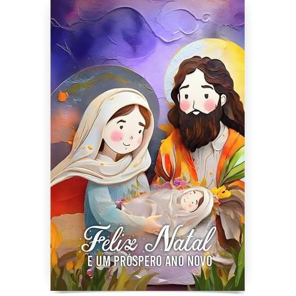 Cartão de Natal Personalizado com Dobra