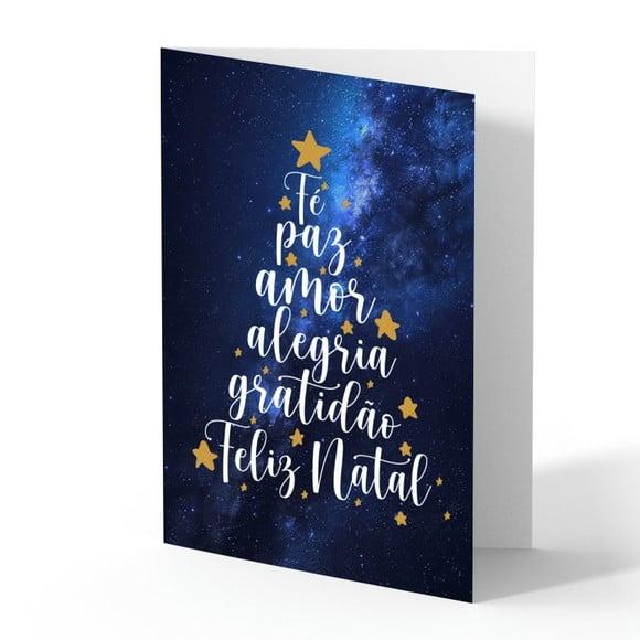 Cartão de Natal Personalizado com Dobra