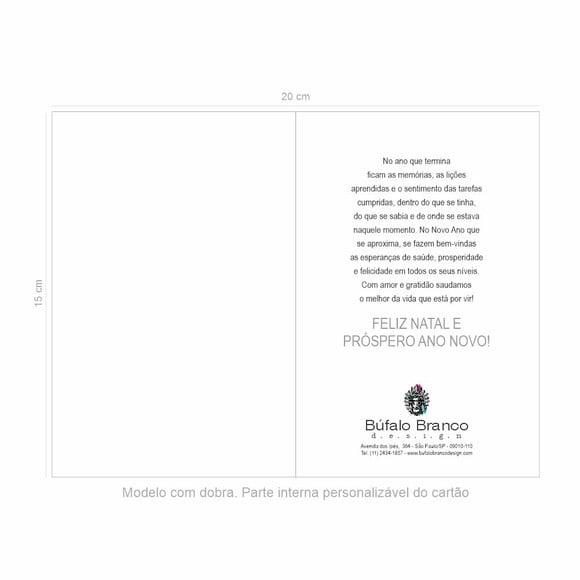 Cartão de Natal Personalizado com Dobra 20-052