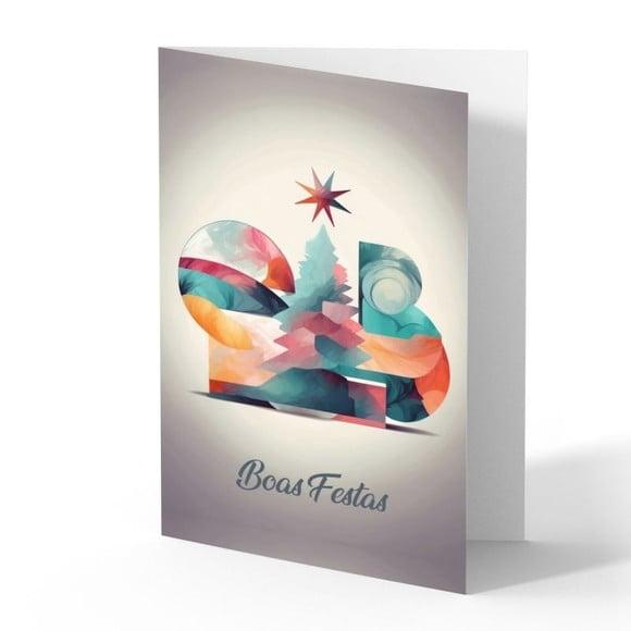 Cartão de Natal Personalizado com Dobra Oab