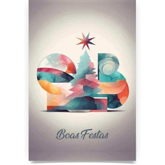 Cartão de Natal Personalizado com Dobra Oab