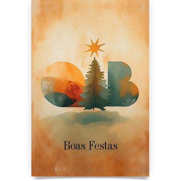 Cartão de Natal Personalizado com Dobra Oab