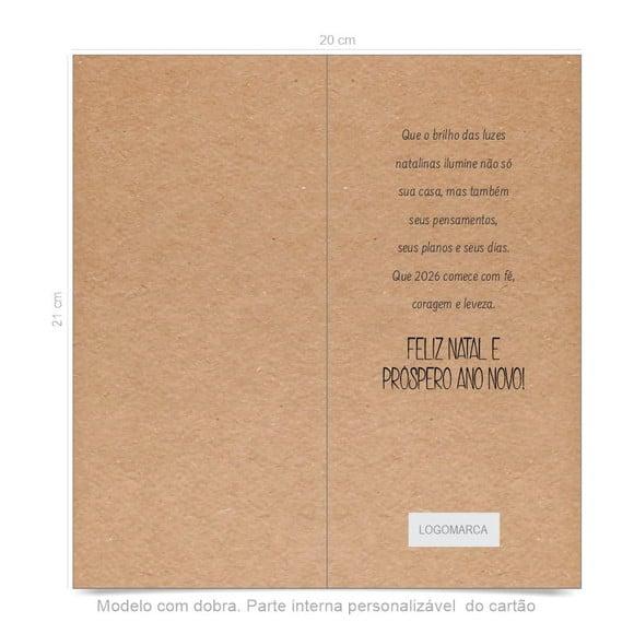 Cartão de Natal Personalizado Estreito, 25-002