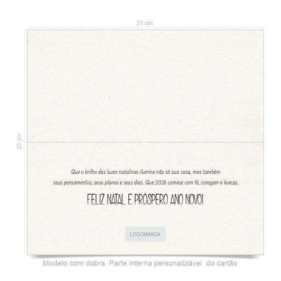 Cartão de Natal Personalizado Estreito, 25-003