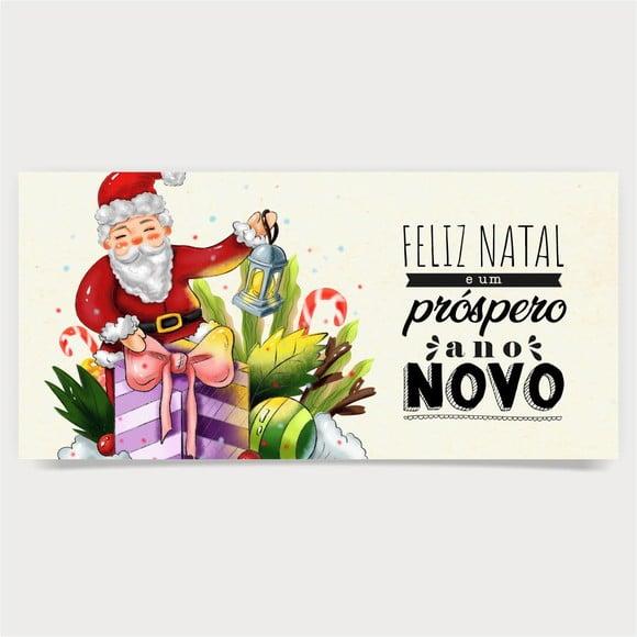 Cartão de Natal Personalizado Estreito, 25-003