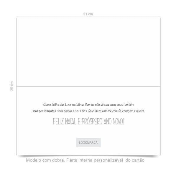 Cartão de Natal Personalizado Estreito, 25-005