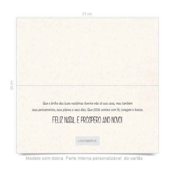 Cartão de Natal Personalizado Estreito, 25-013