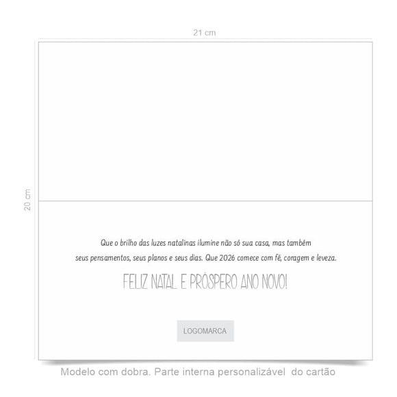 Cartão de Natal Personalizado Estreito, 25-018