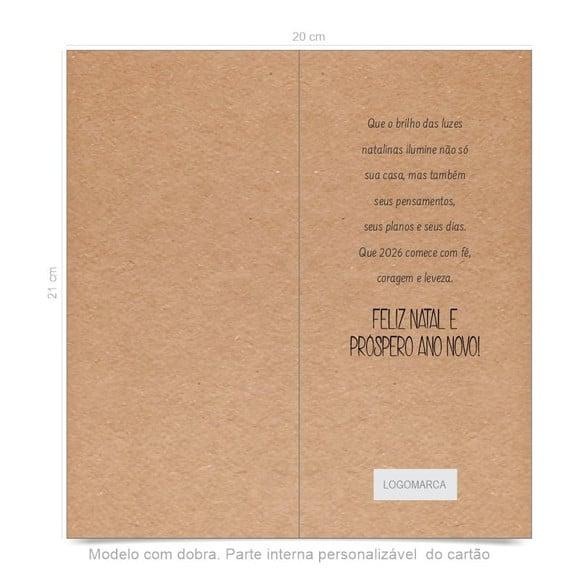 Cartão de Natal Personalizado Estreito, 25-019